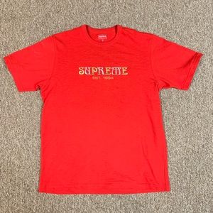 Supreme Nouveau Logo Red Tee